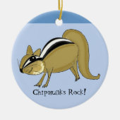 Sneaky Chipmunk Keramik Ornament (Vorne)