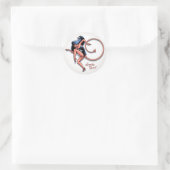 Sneaky Devil Runder Aufkleber (Tasche)