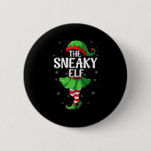 Sneaky Elf Christmas Girls Women Elf Squad Xmas Fa Button (Vorderseite)