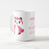 Sneaky Fox Berry Panda Cartoon Zeichnend für Kinde Kaffeetasse (Vorderseite Links)
