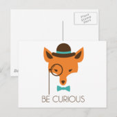 Sneaky Fox Postkarte (Vorne/Hinten)