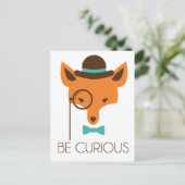 Sneaky Fox Postkarte (Stehend Vorderseite)