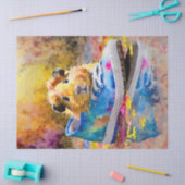 Sneaky Friend, farbenfrohe Guinea Pig Seidenpapier (Basteln)