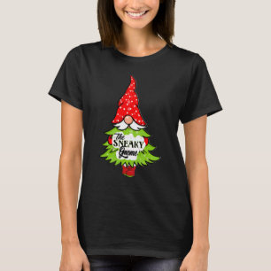 Sneaky Gnome Buffalo Karo Gestreifte Passende Fami T-Shirt