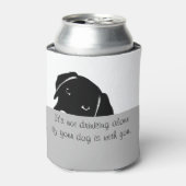 Sneaky Hund nicht allein trinken kann kühler Dosenkühler (Kanne Vorderseite)