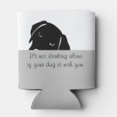 Sneaky Hund nicht allein trinken kann kühler Dosenkühler (Rückseite)