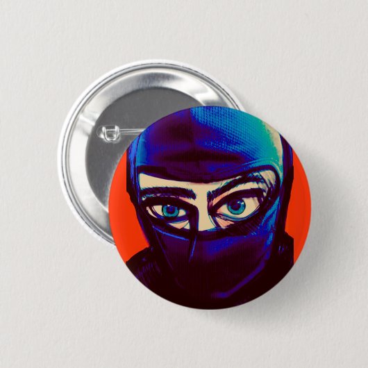 Sneaky Ninja Button (Vorne & Hinten)