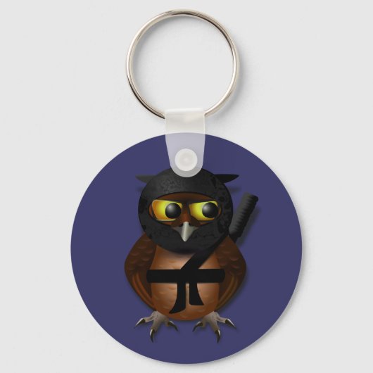 Sneaky Ninja Owl Schlüsselanhänger (Vorderseite)