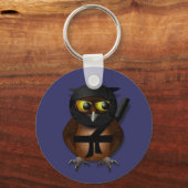 Sneaky Ninja Owl Schlüsselanhänger (Vorderseite)