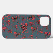 Sneaky Octopus Pattern Case-Mate iPhone Hülle (Rückseite (Horizontal))