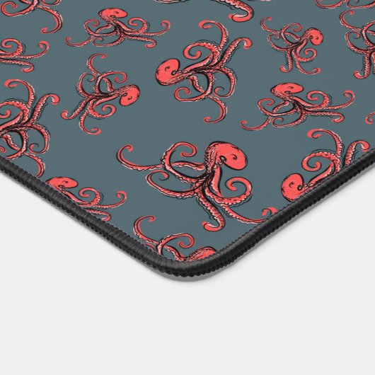 Sneaky Octopus Pattern Schreibtischunterlage (Ecke)