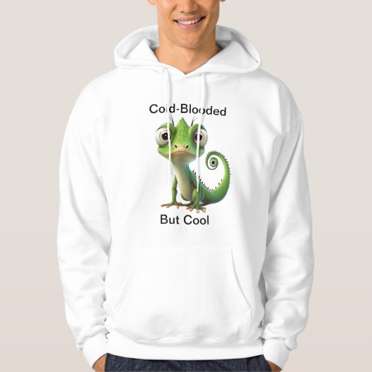 Sneaky Pocket Reptile Funny Lizard Hoodie für Männ (Vorderseite)