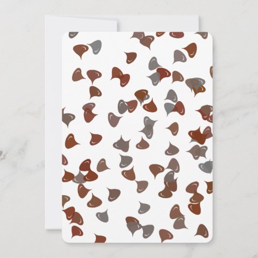 Sneaky Raccoon & Chocolate Cupcake Birthday Einladung (Rückseite)