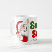 Sneaky Santa Classic Tasse, 11 oz Kaffeetasse (Vorderseite Links)