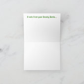 Sneaky Santa Faltkarte mit Umschlag Dankeskarte (Innenseite)