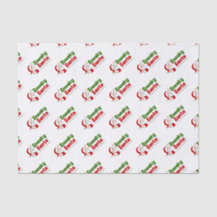 Sneaky Santa Logo 10lb Tissue Paper, weiß Seidenpapier