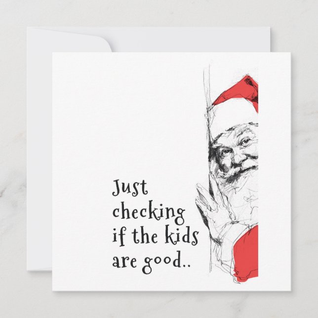 Sneaky Santa prüft Kinder (Vorderseite)