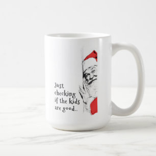 Sneaky Santa prüft Kinder Kaffeetasse