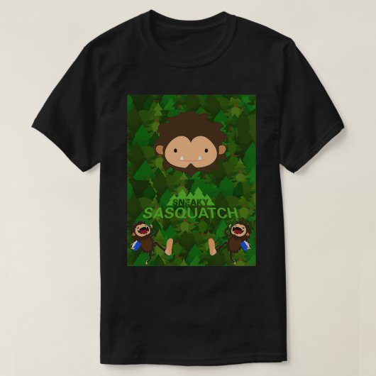 Sneaky Sasquatch Abenteuerrad 1 T-Shirt (Design vorne)