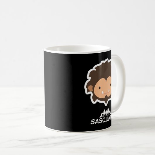 Sneaky Sasquatch Head Classic Kaffeetasse (VorderseiteRechts)