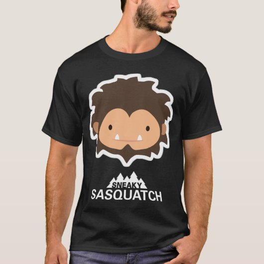 Sneaky Sasquatch Head T-Shirt (Vorderseite)