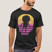 Sneaky Sasquatch Silhouette gestört Sunset Vapo T-Shirt (Vorderseite)
