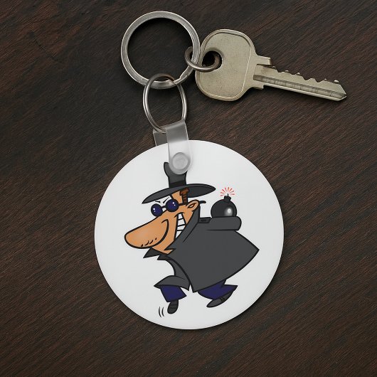 Sneaky Spy Undercover Keychain Schlüsselanhänger