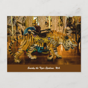 Sneaky the Tiger Spokane, WA. Postkarte