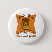 Sneaky Tiki Bar und Grill-Knöpfe Button (Vorderseite)