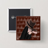 Sneaky villain cartoon character button (Vorne & Hinten)