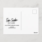 Sneaky villain cartoon character postkarte (Rückseite)