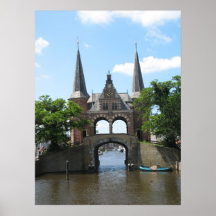 Sneek/Snaterpoort Water Gate Foto Poster