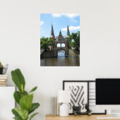 Sneek/Snaterpoort Water Gate Foto Poster (Heimbüro)