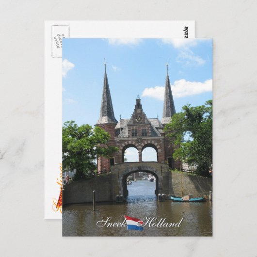 Sneek Water Gate Holland Postcard Postkarte (Vorne/Hinten)
