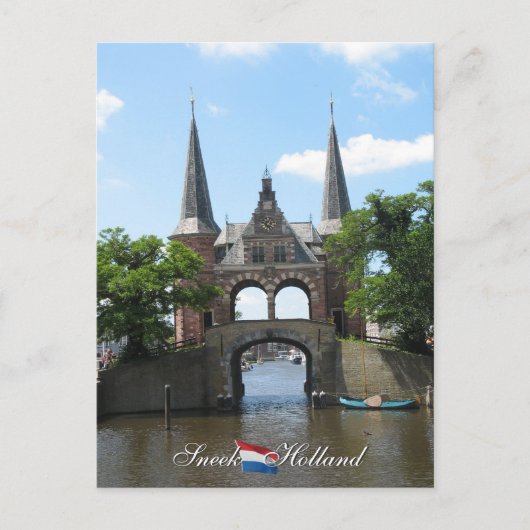 Sneek Water Gate Holland Postcard Postkarte (Vorderseite)