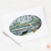 Sneeky like a Fox Ovaler Aufkleber (Umschlag)