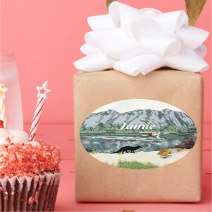 Sneeky like a Fox Ovaler Aufkleber