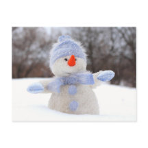 Sneeuwpop traf blauwe mist