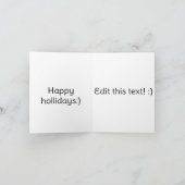 Sneeuwstorm kerst karte (Innenseite)