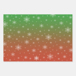 Sneeuwvlok cadeaupapier geschenkpapier set