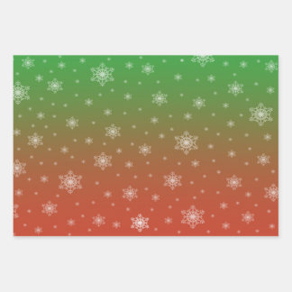 Sneeuwvlok cadeaupapier geschenkpapier set