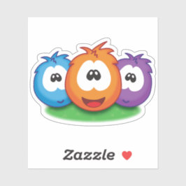 Sneezies! Icon Style Trio Anordnung Aufkleber