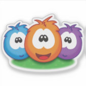 Sneezies! Icon Style Trio Anordnung Aufkleber (Vorderseite)