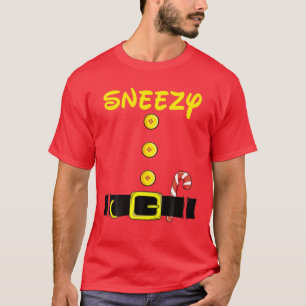 Sneezy Dwarf Halloween Anzug Matching Sneezy Dwa T-Shirt