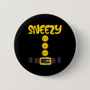 Sneezy Halloween ZwergKostümfarbenanpassung Button