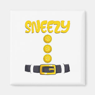 Sneezy Halloween ZwergKostümfarbenanpassung Magnet