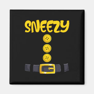 Sneezy Halloween ZwergKostümfarbenanpassung Magnet