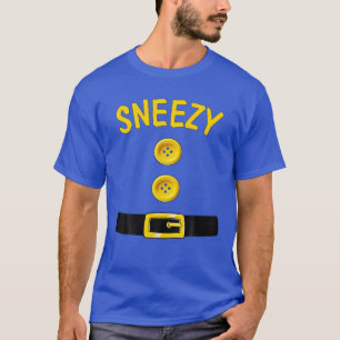 Sneezy Zwerg Halloween Kostümfarbenspiel Kniebeuge T-Shirt