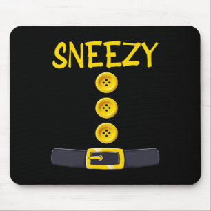 Sneezy Zwerg Halloween Kostümfarbenspiel Slee Mousepad