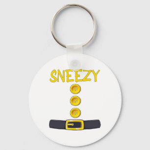 Sneezy Zwerg Halloween Kostümfarbenspiel Slee Schlüsselanhänger